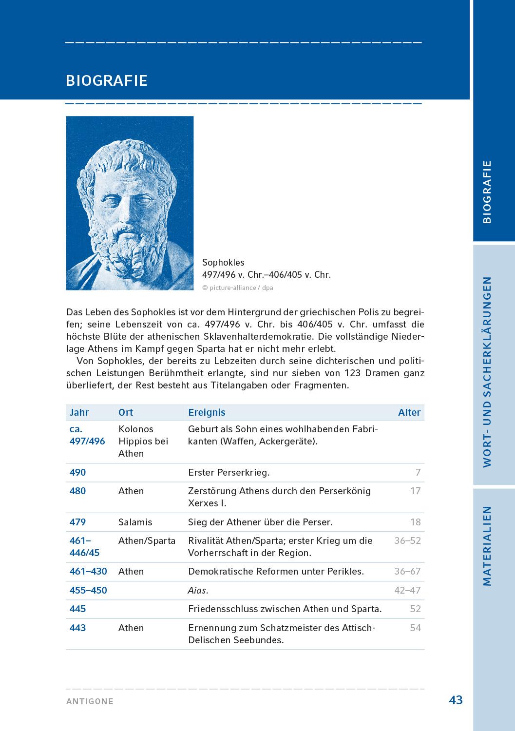 Beispielinhalt (Bild) Antigone