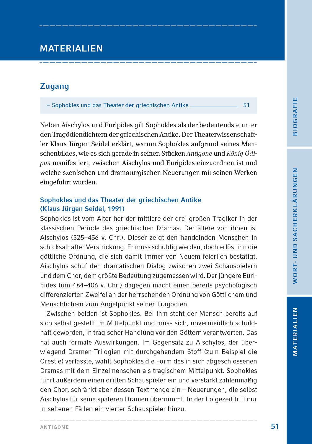 Beispielinhalt (Bild) Antigone