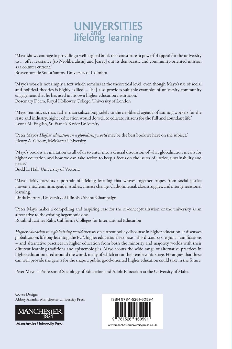 Rückseitencover Higher education in a globalising world