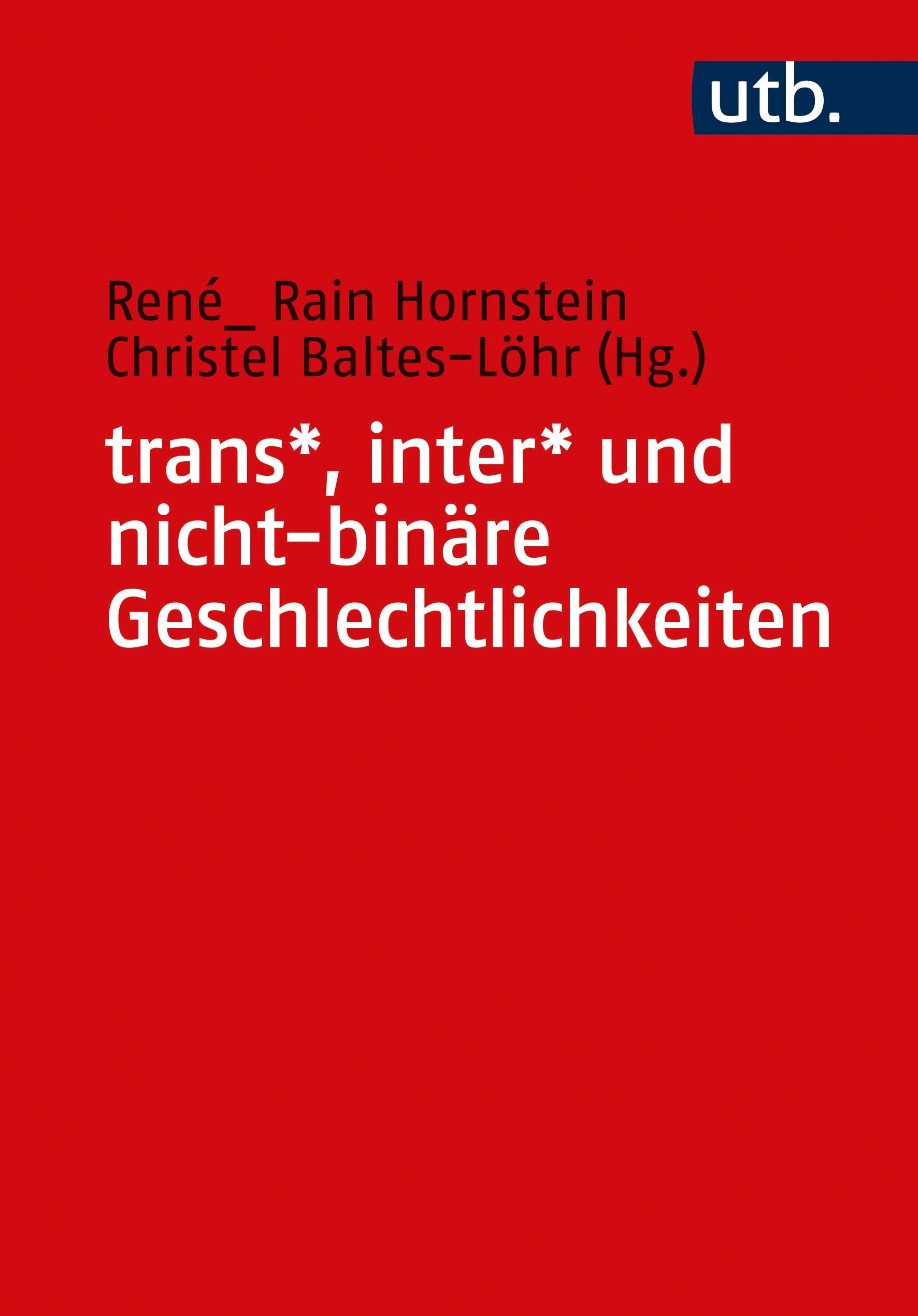 Vorderes Coverbild trans*, inter* und nicht-binäre Geschlechtlichkeiten