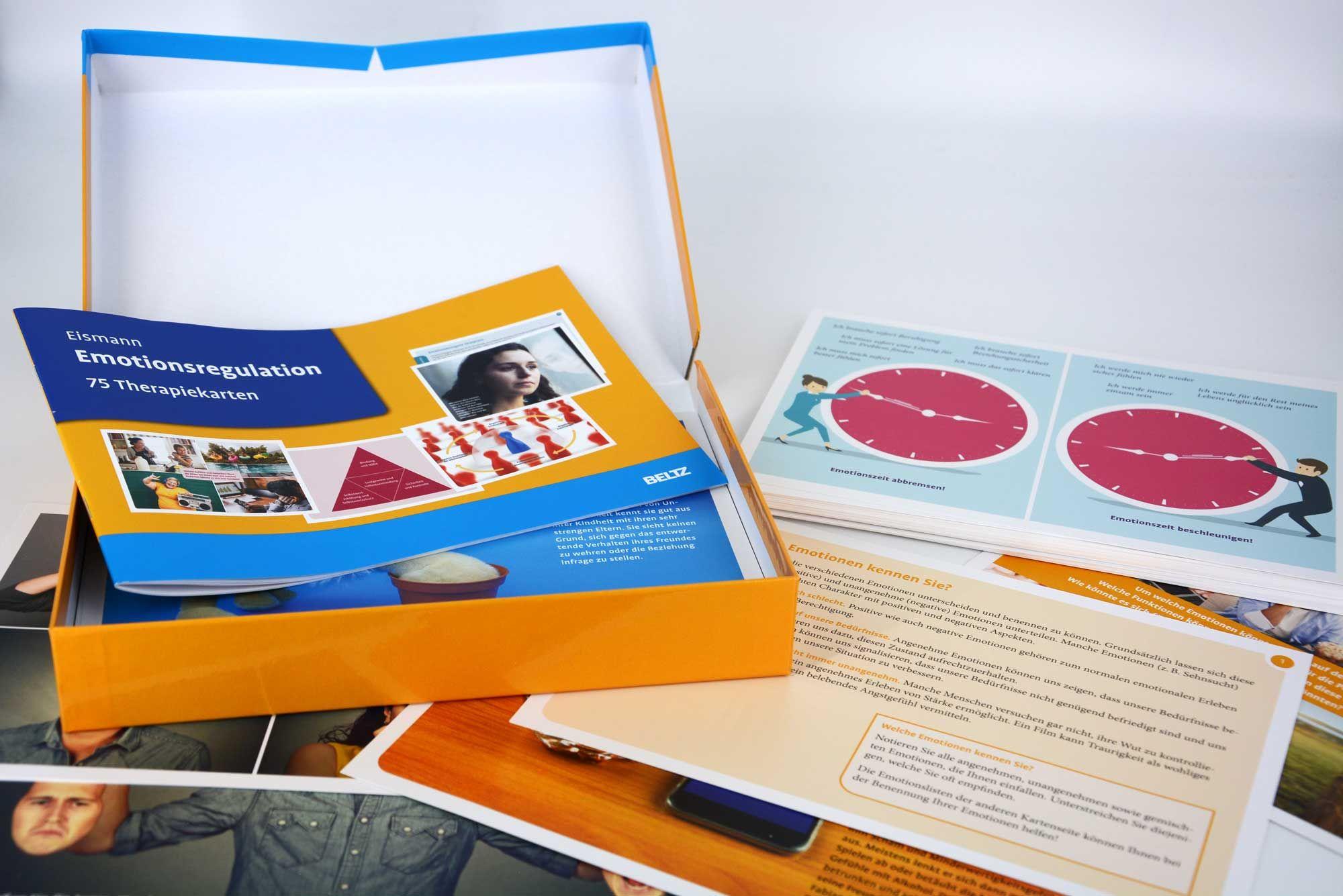 Beispielinhalt (Bild) Emotionsregulation. 75 Therapiekarten