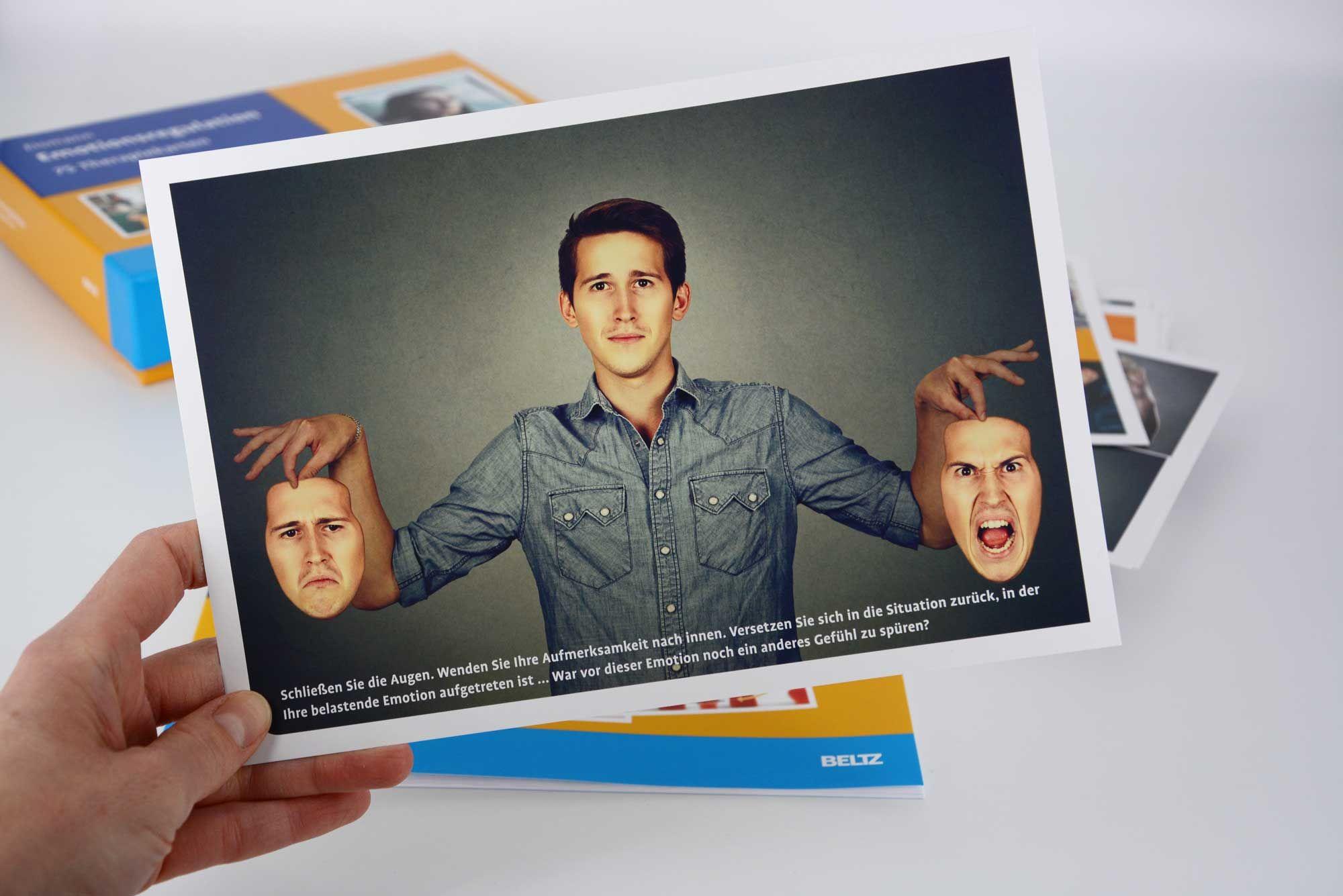 Beispielinhalt (Bild) Emotionsregulation. 75 Therapiekarten