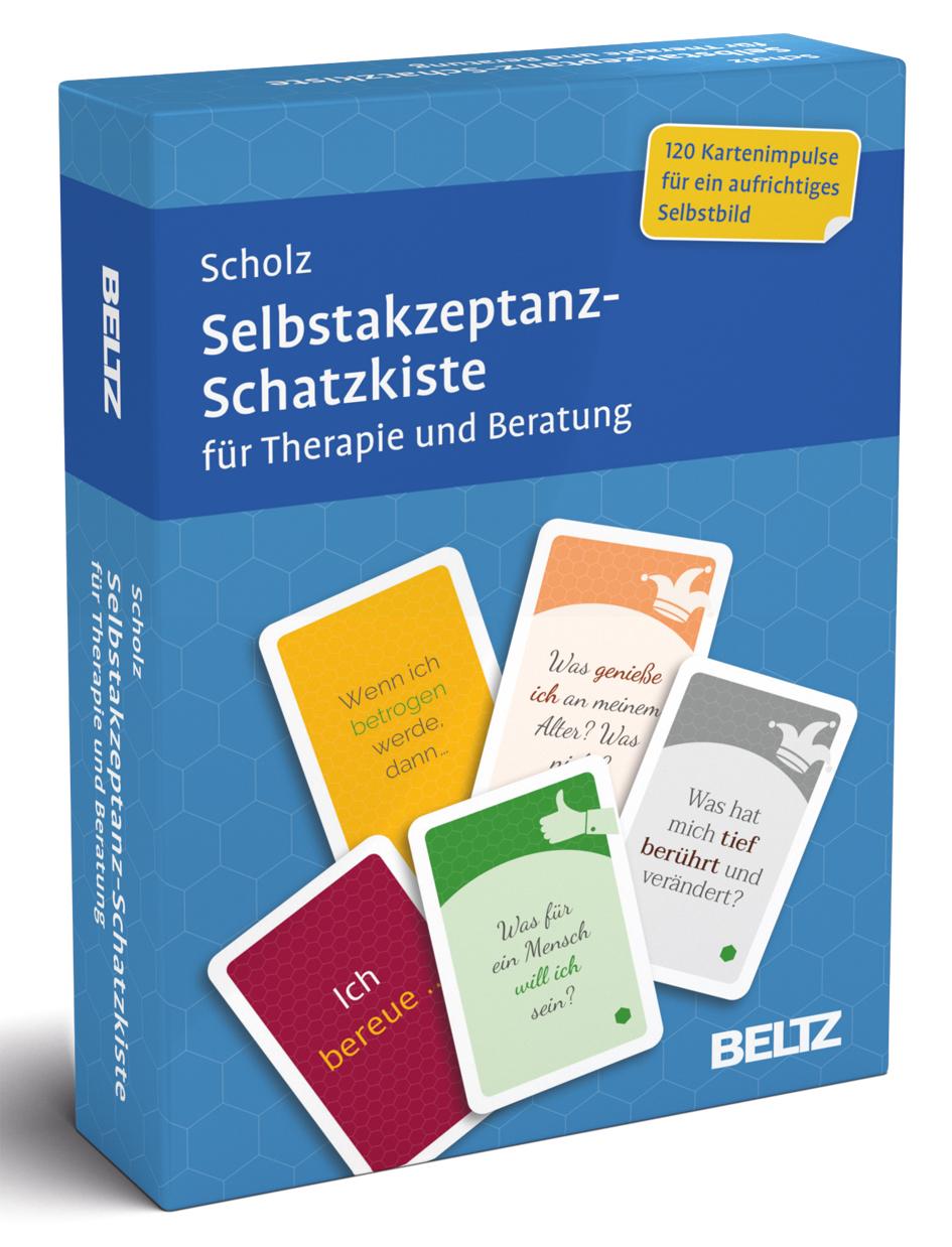 Vorderes Coverbild Selbstakzeptanz-Schatzkiste für Therapie und Beratung