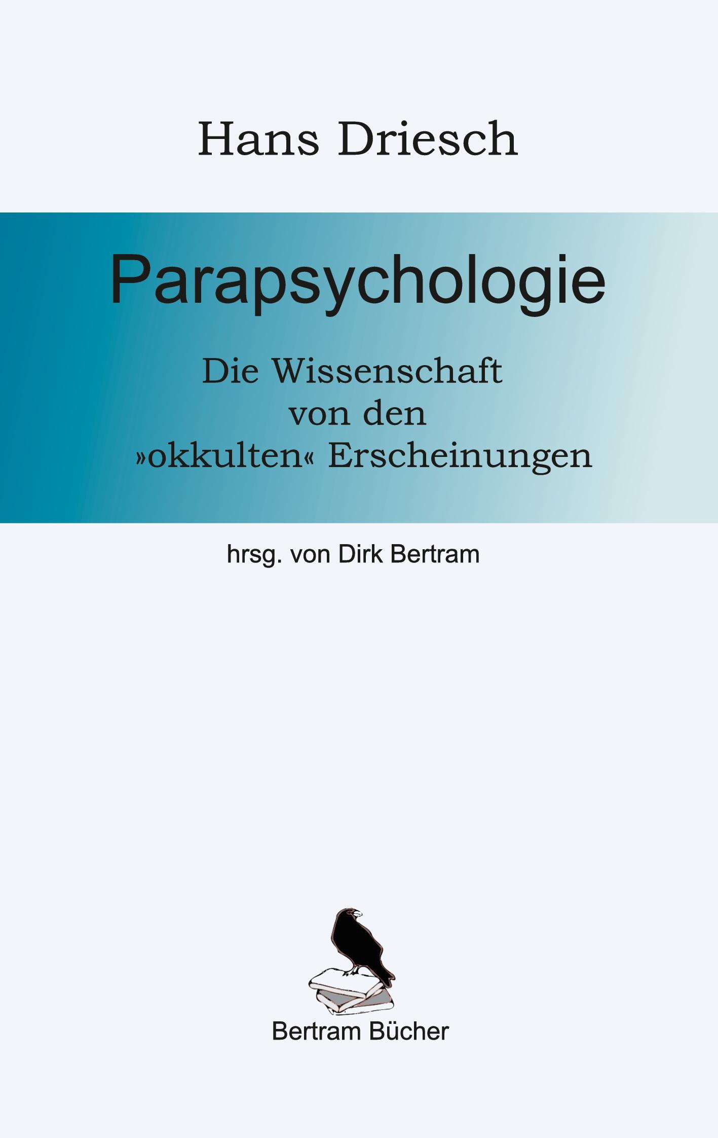 Vorderes Coverbild Parapsychologie