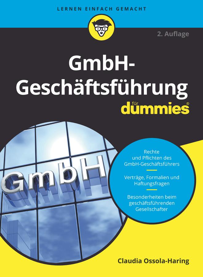 Vorderes Coverbild GmbH-Geschäftsführung für Dummies