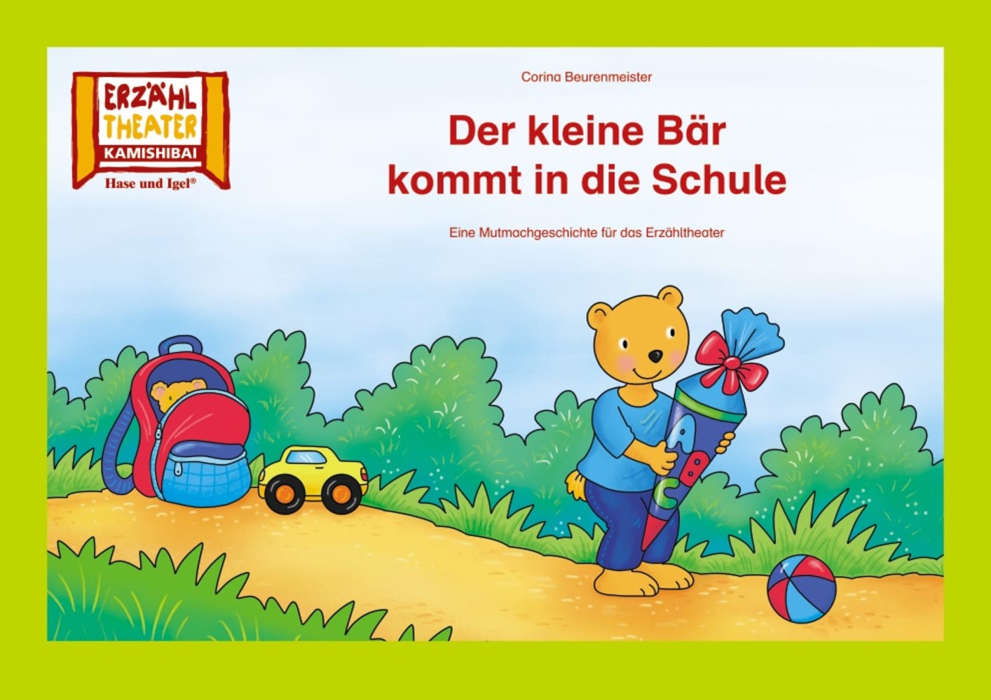 Vorderes Coverbild Der kleine Bär kommt in die Schule / Kamishibai Bildkarten
