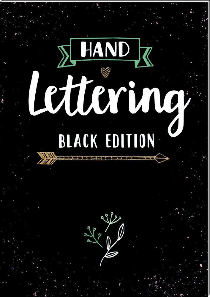 Beispielinhalt (Bild) Mein Handlettering Starter-Set Black Edition