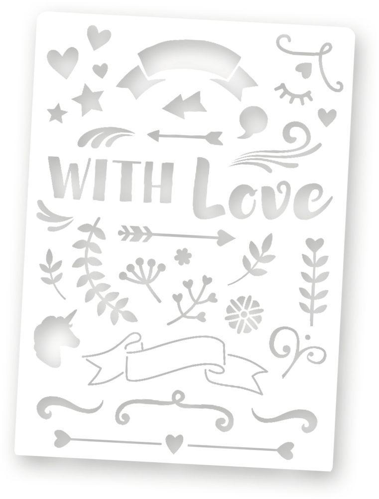 Beispielinhalt (Bild) Mein Handlettering Starter-Set Black Edition