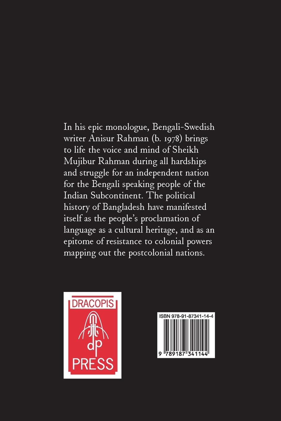 Rückseitencover I Am Sheikh Mujib; An Epic Monologue