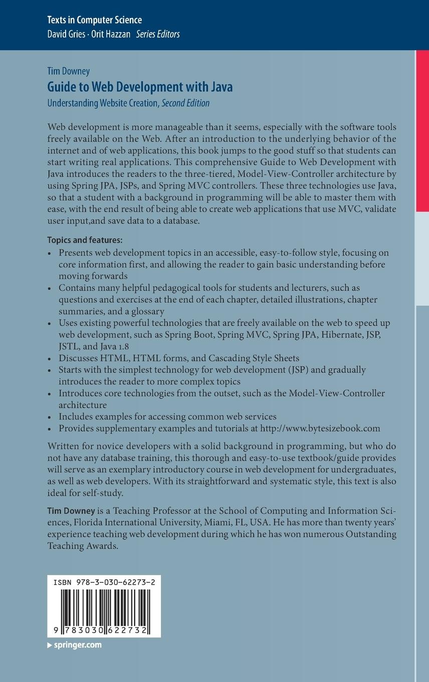 Rückseitencover Guide to Web Development with Java