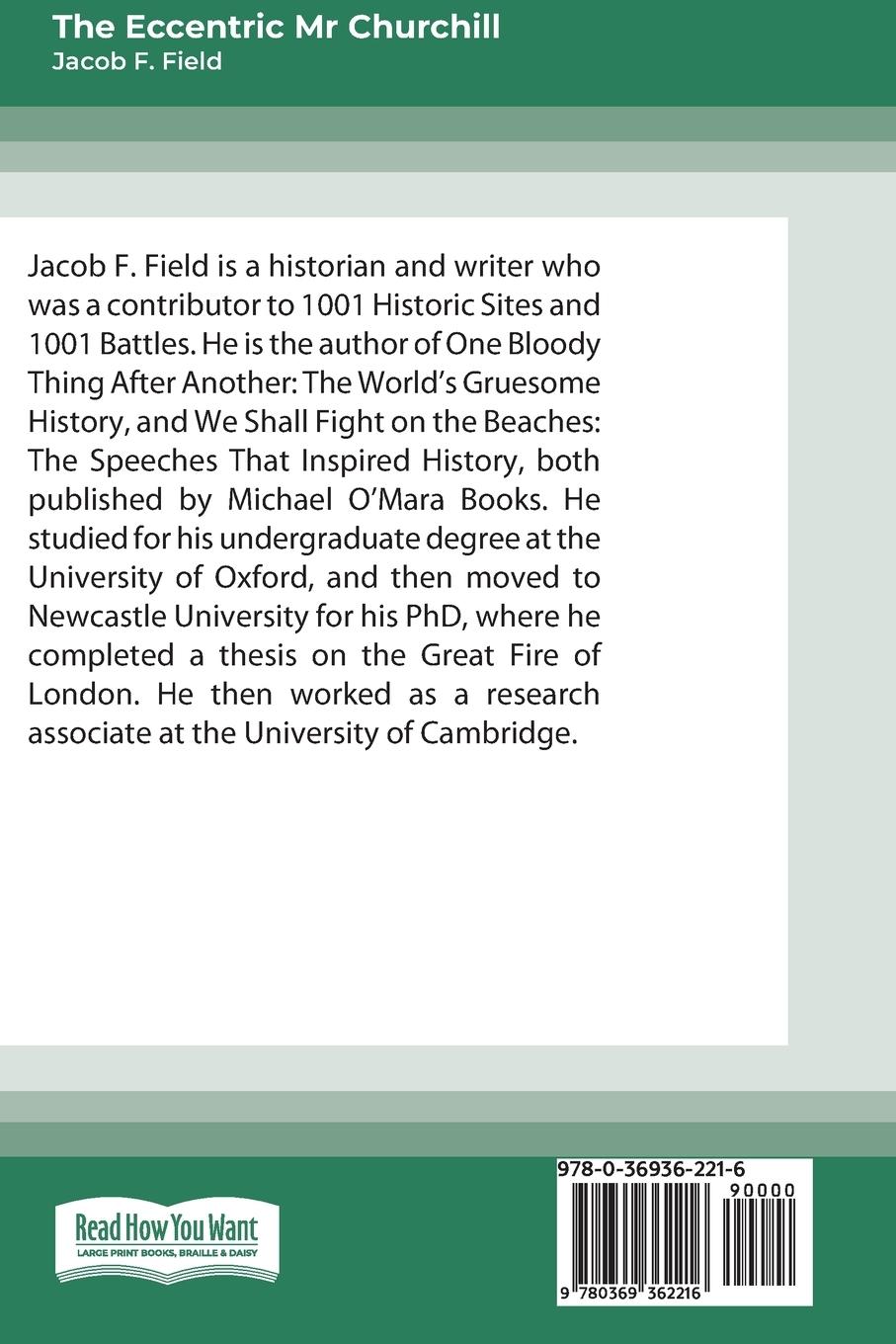 Rückseitencover The Eccentric Mr Churchill