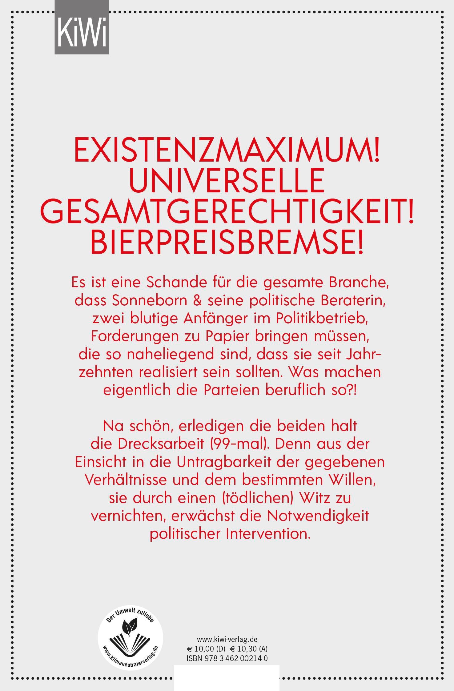Rückseitencover 99 Ideen zur Wiederbelebung der politischen Utopie