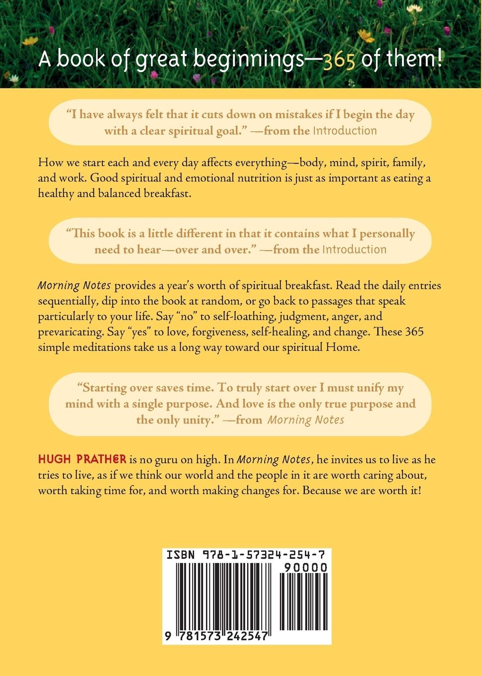 Rückseitencover Morning Notes