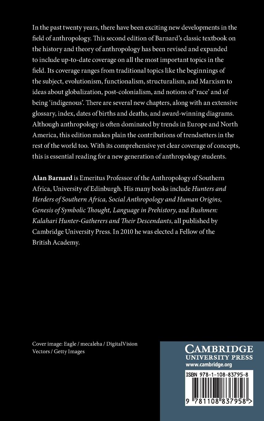 Rückseitencover History and Theory in Anthropology