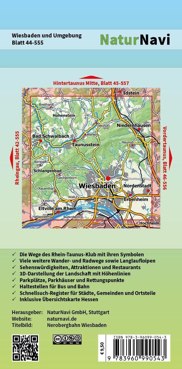Beispielinhalt (Bild) Wiesbaden und Umgebung 1 : 25 000