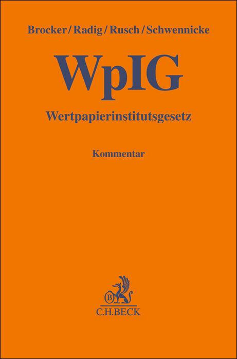 Vorderes Coverbild Wertpapierinstitutsgesetz