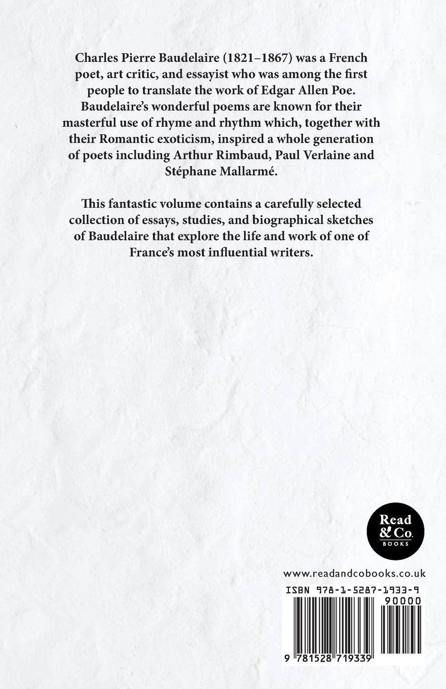 Rückseitencover Charles Baudelaire - A Study of His Life and Poetry