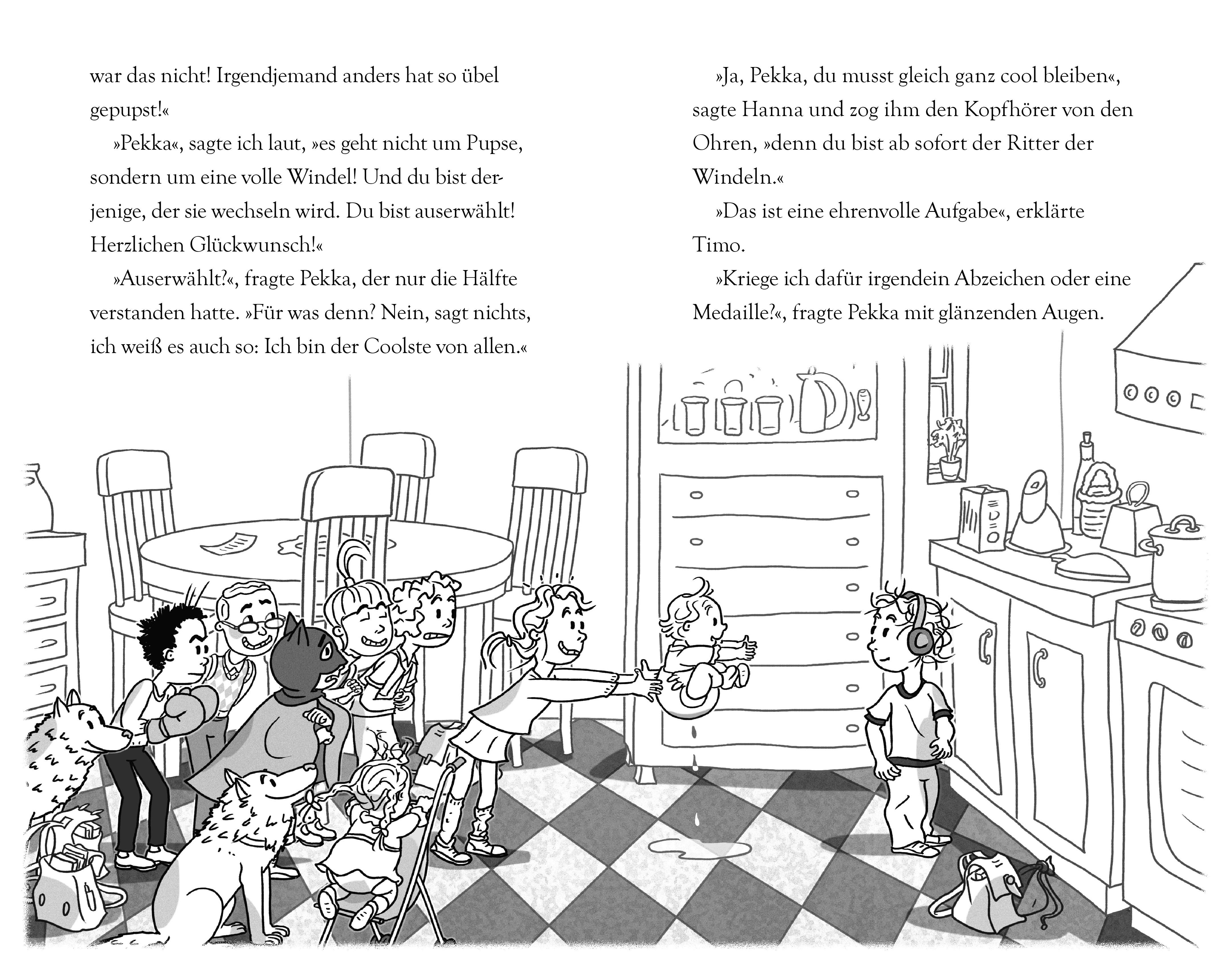 Beispielinhalt (Bild) Ella und ihre Freunde als Babysitter