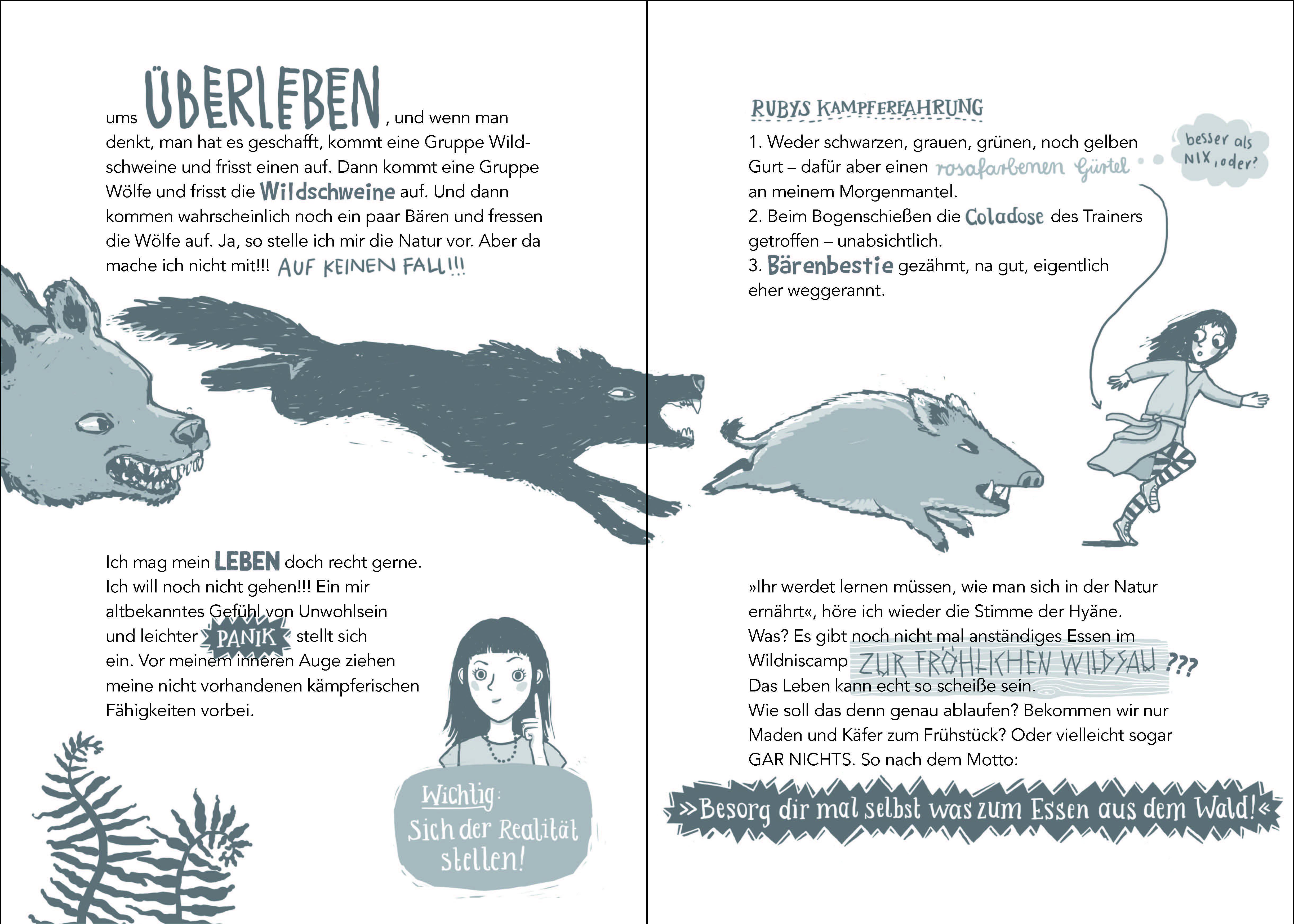 Beispielinhalt (Bild) Unheimlich gefährlich - Survivalcamp mit Ruby Black