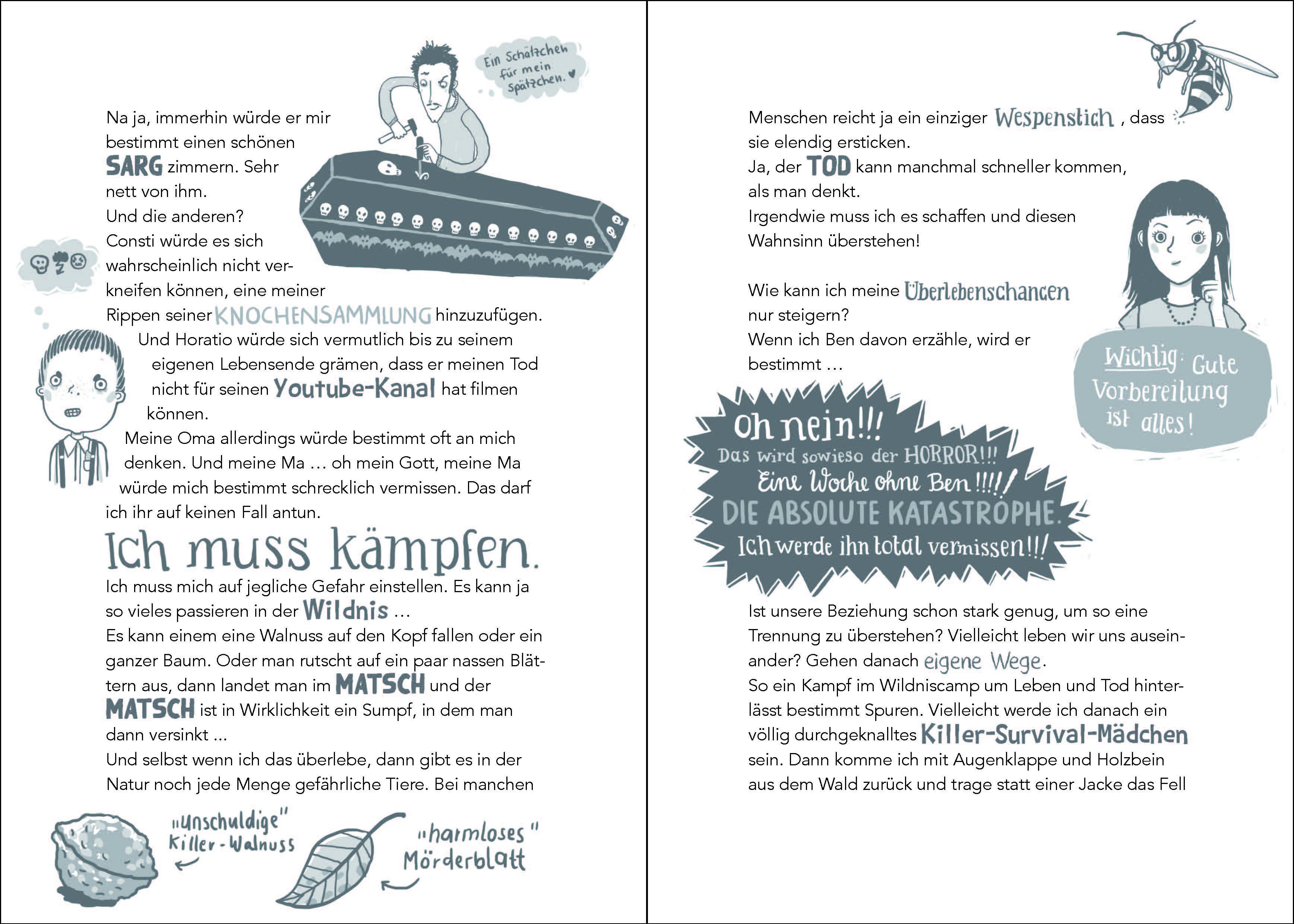 Beispielinhalt (Bild) Unheimlich gefährlich - Survivalcamp mit Ruby Black