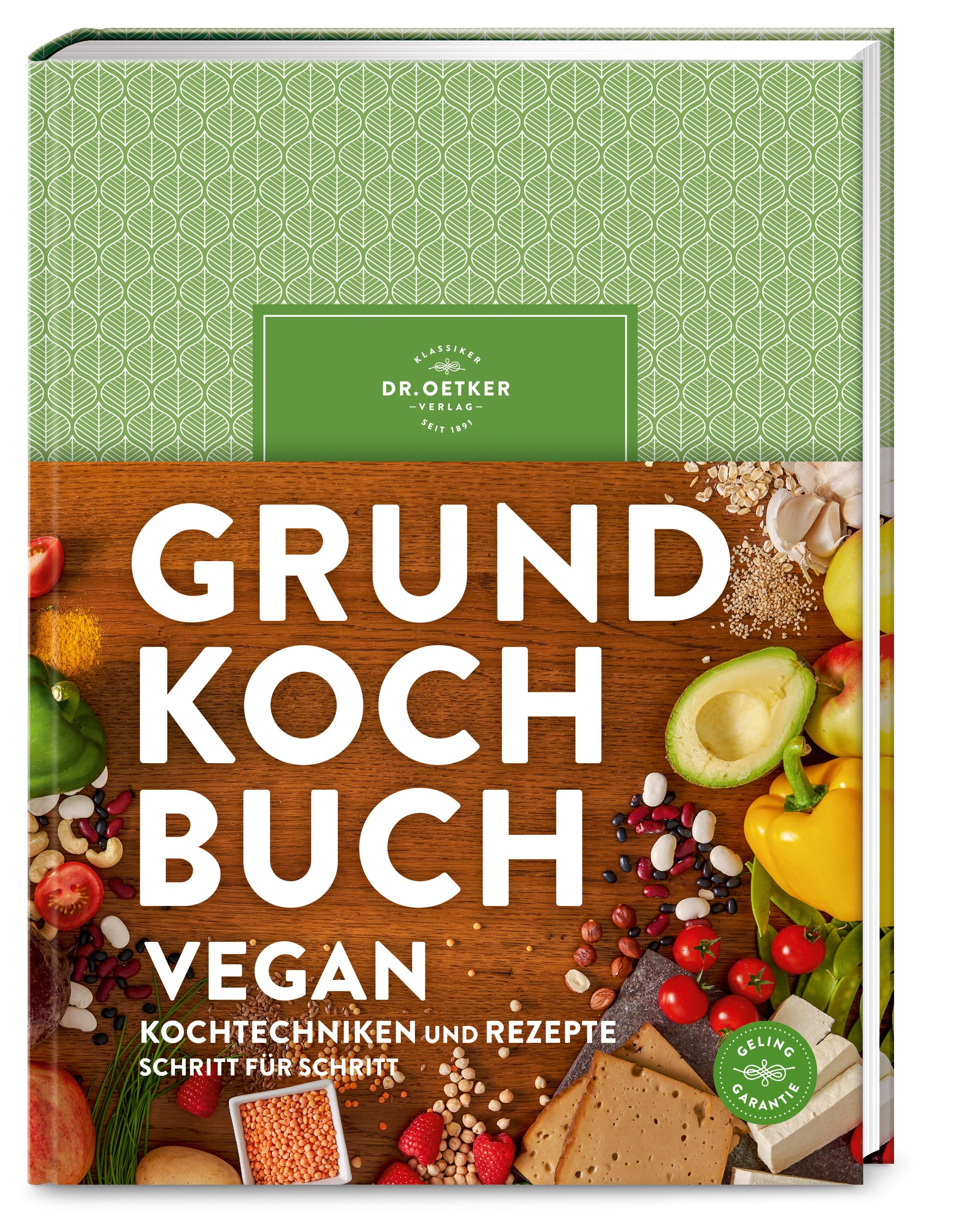 Vorderes Coverbild Grundkochbuch Vegan