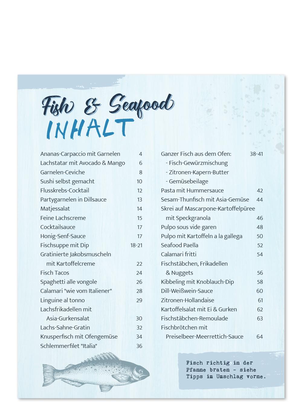 Beispielinhalt (Bild) Fisch und Meeresfrüchte