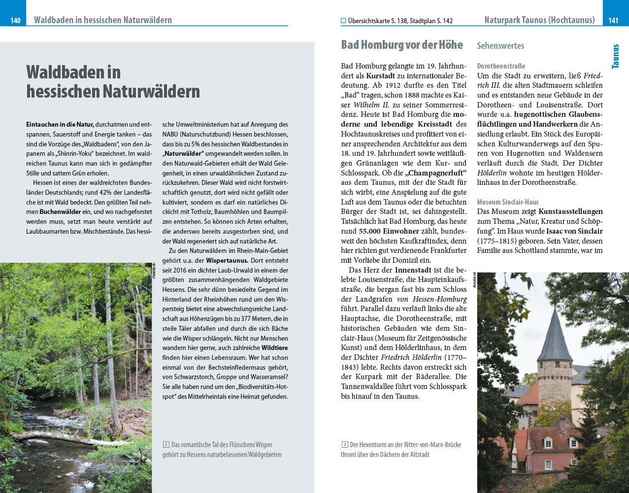 Beispielinhalt (Bild) Reise Know-How Reiseführer Rhein-Main-Region mit Taunus und Odenwald