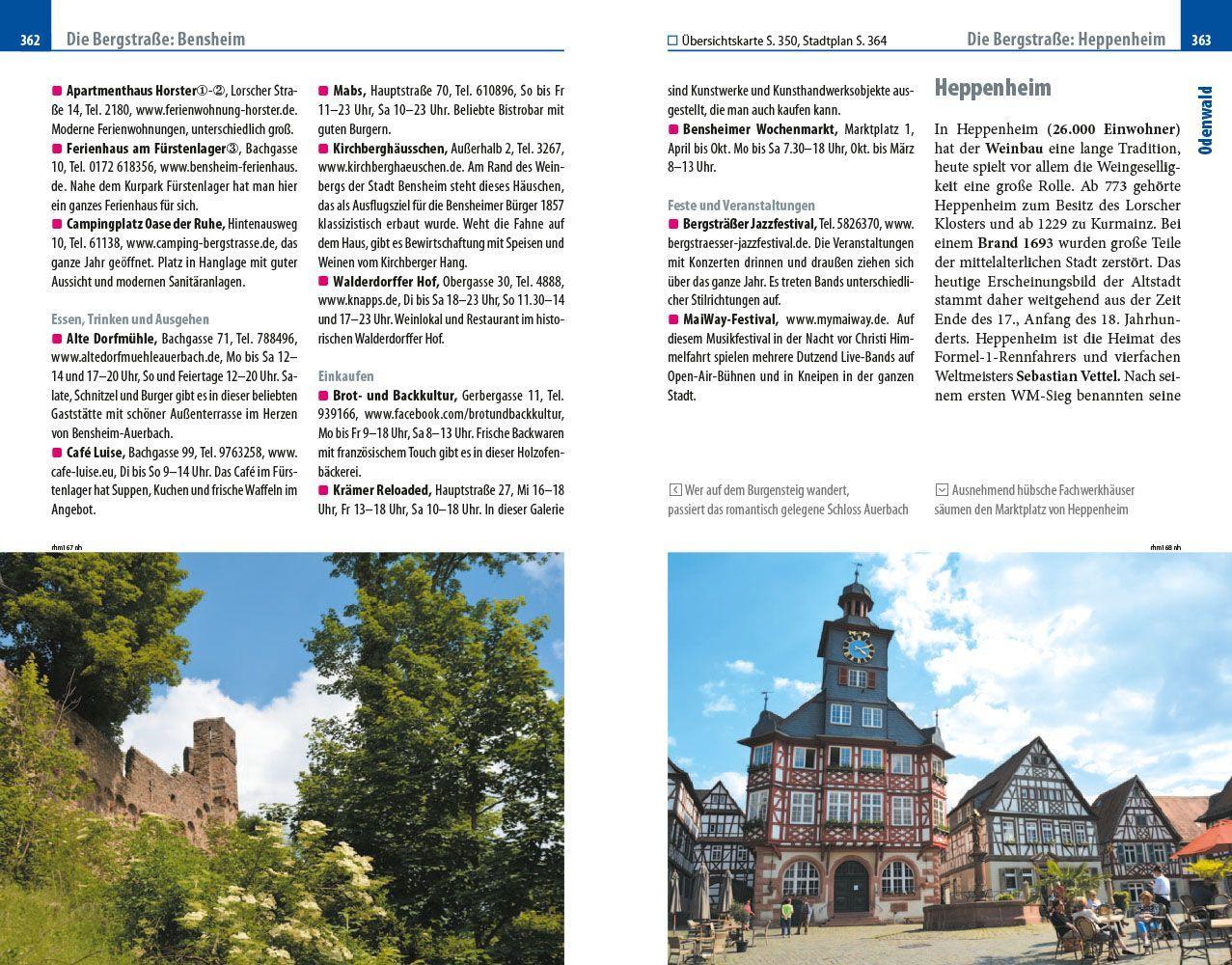 Beispielinhalt (Bild) Reise Know-How Reiseführer Rhein-Main-Region mit Taunus und Odenwald