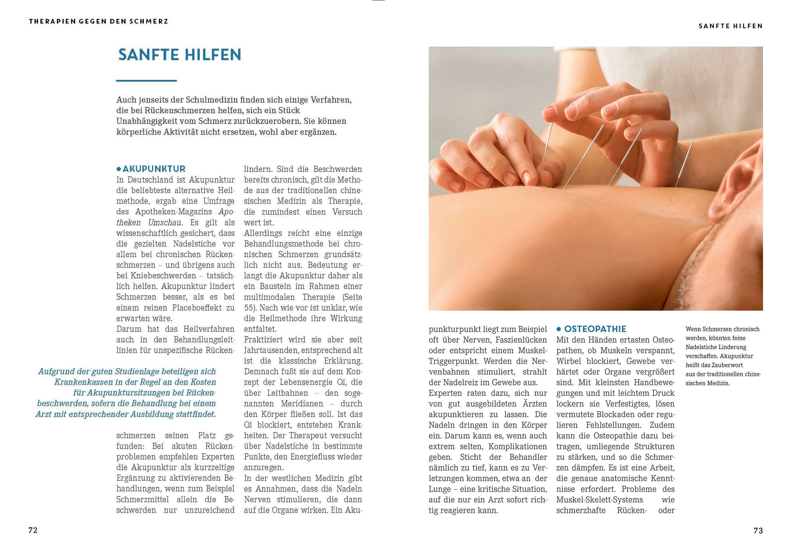 Beispielinhalt (Bild) Apotheken Umschau: Der stressfreie Rücken