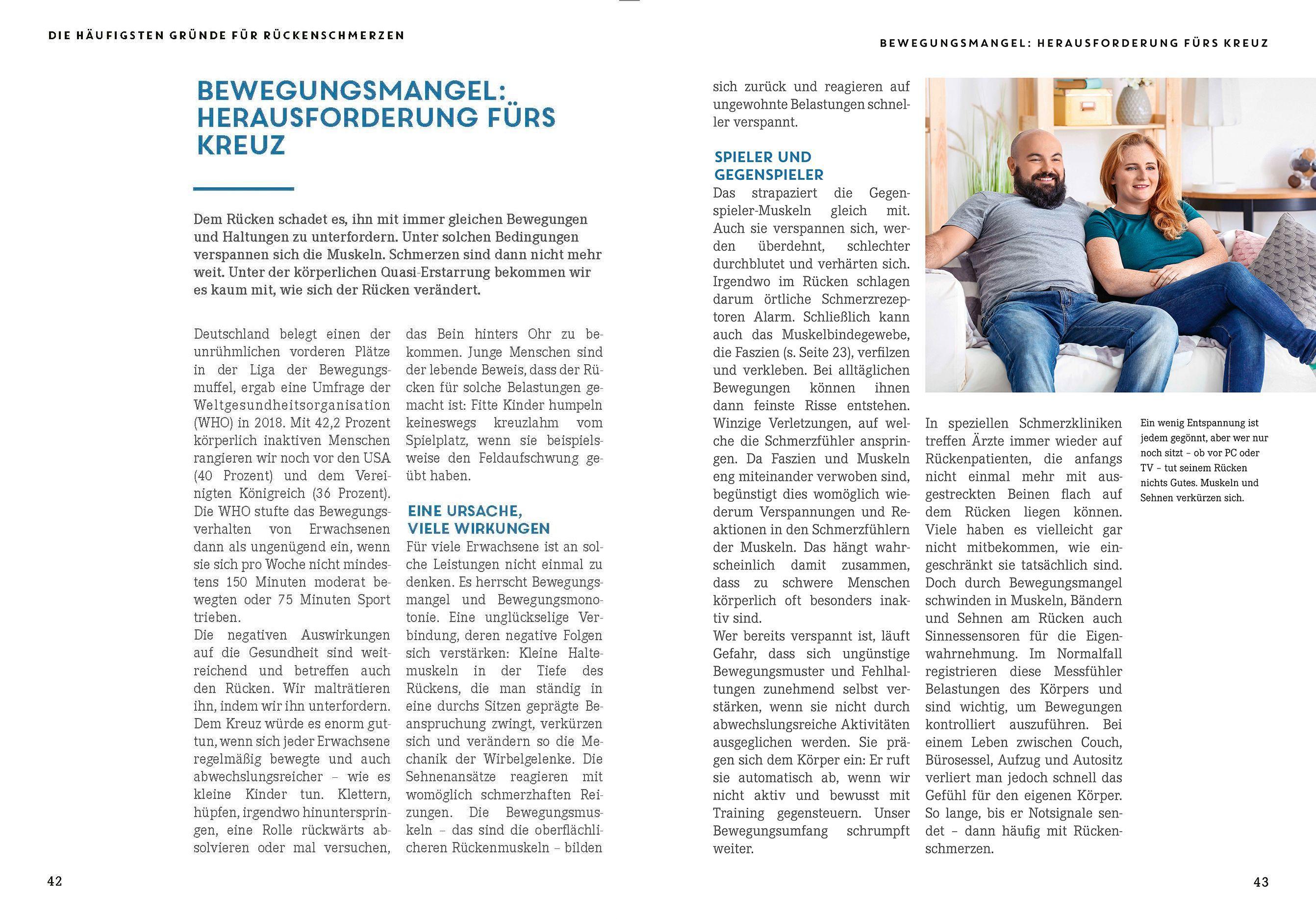 Beispielinhalt (Bild) Apotheken Umschau: Der stressfreie Rücken