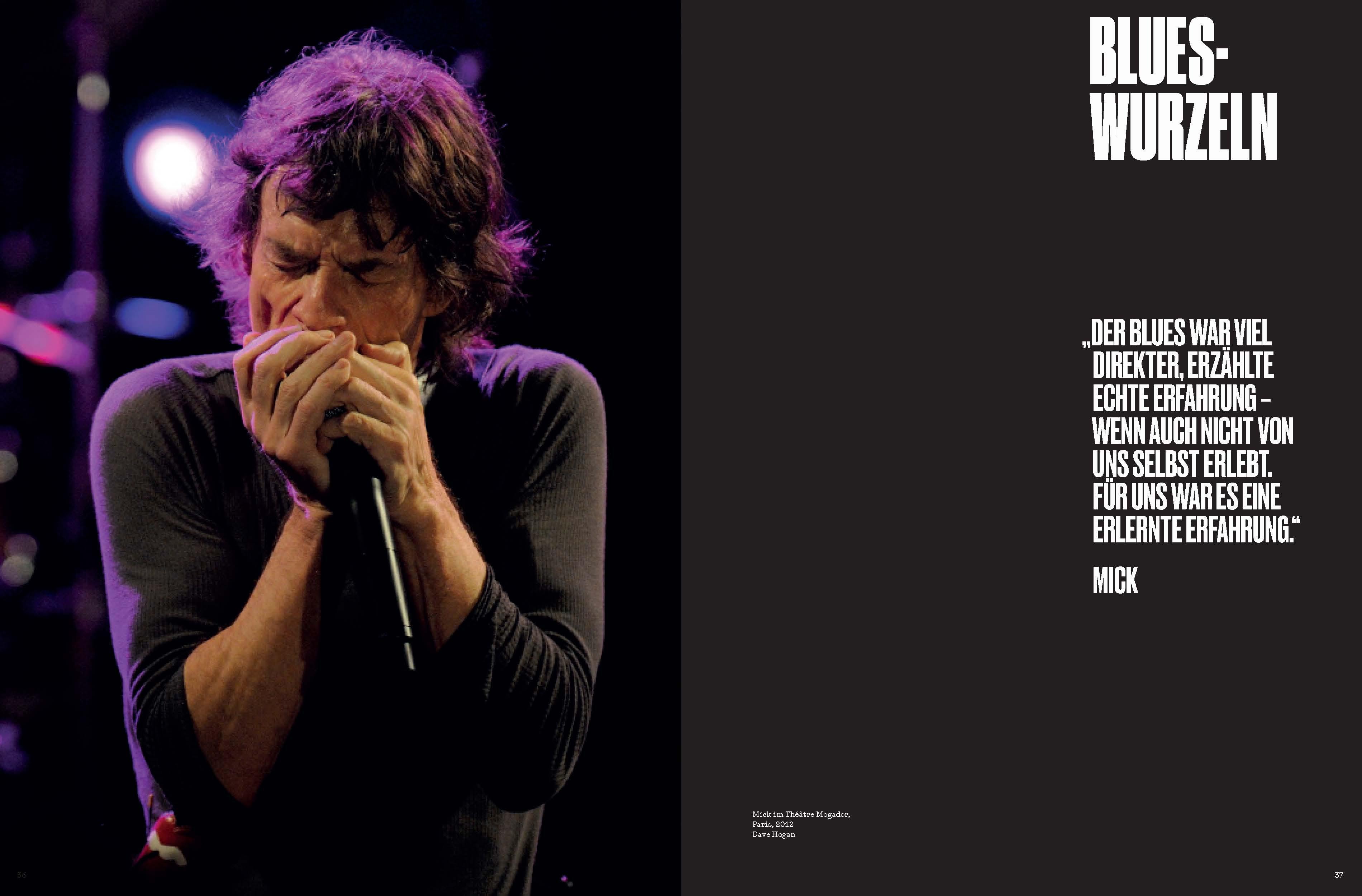 Beispielinhalt (Bild) The Rolling Stones UNZIPPED. Deutschsprachige Ausgabe