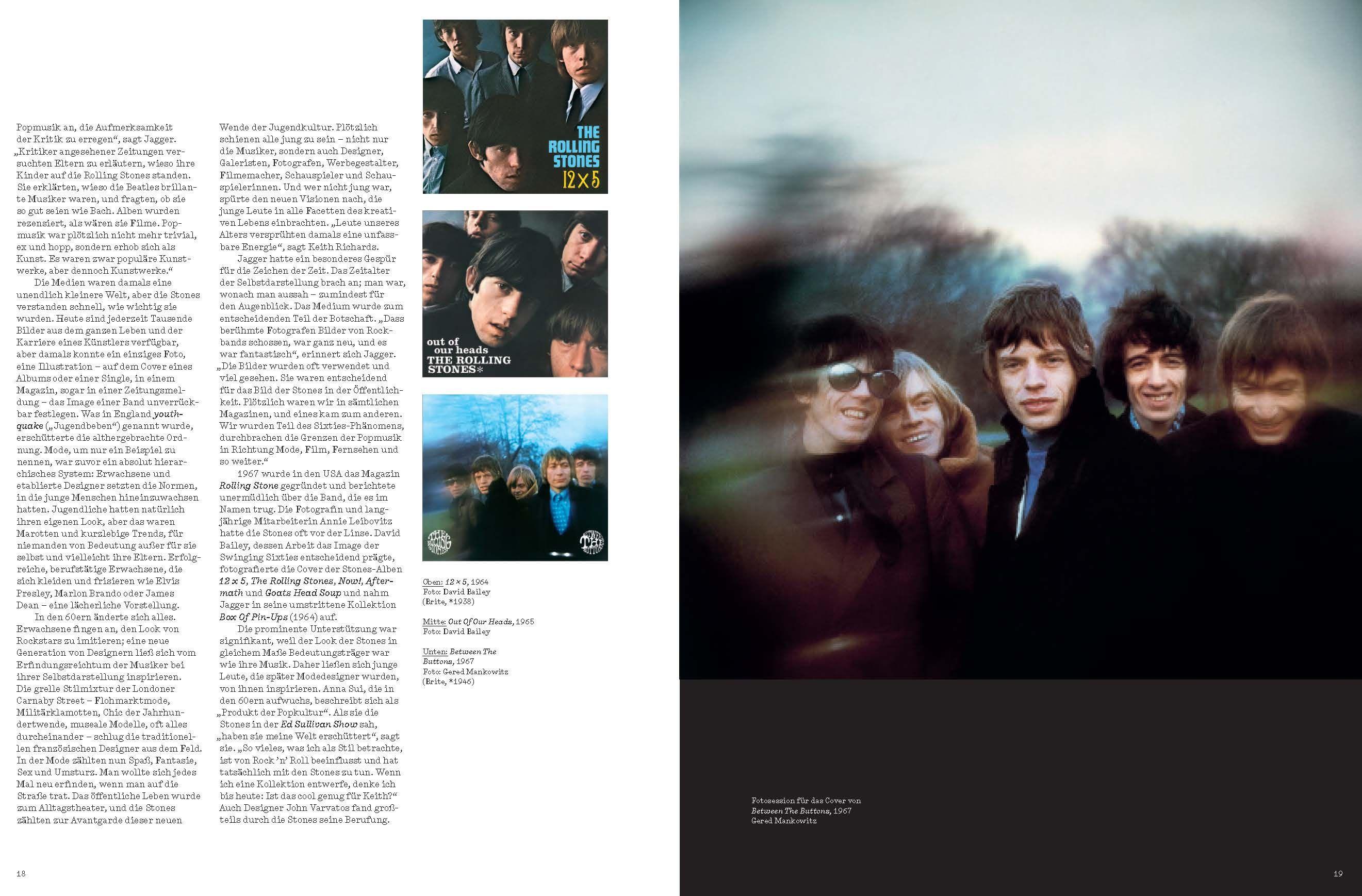 Beispielinhalt (Bild) The Rolling Stones UNZIPPED. Deutschsprachige Ausgabe