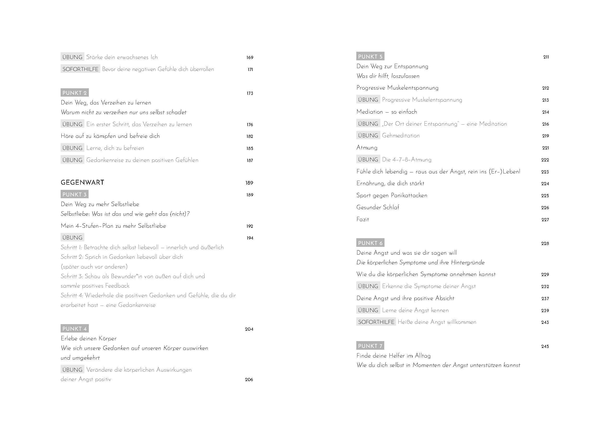 Beispielinhalt (Bild) Liebe Angst, Zeit, dass du gehst