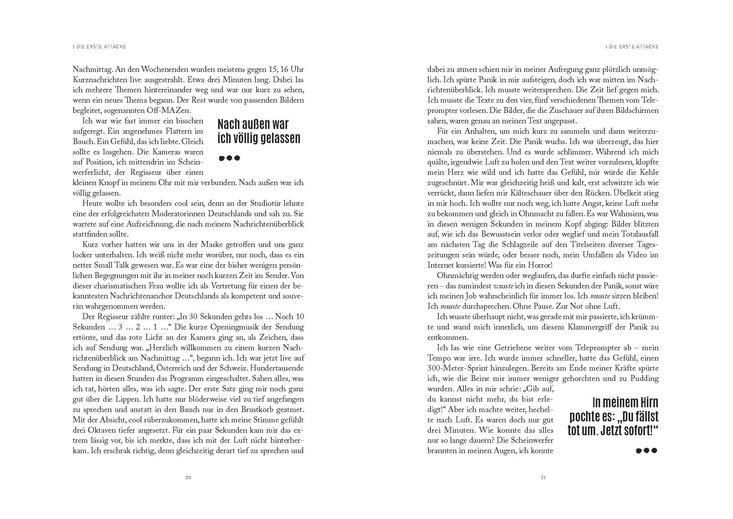 Beispielinhalt (Bild) Liebe Angst, Zeit, dass du gehst