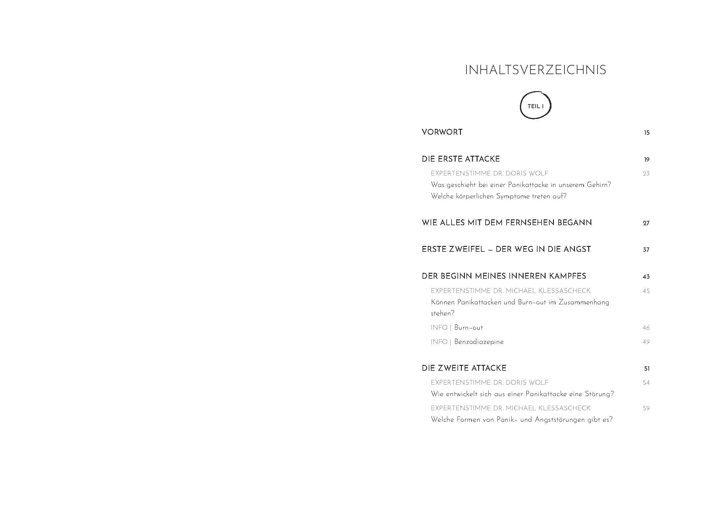 Beispielinhalt (Bild) Liebe Angst, Zeit, dass du gehst