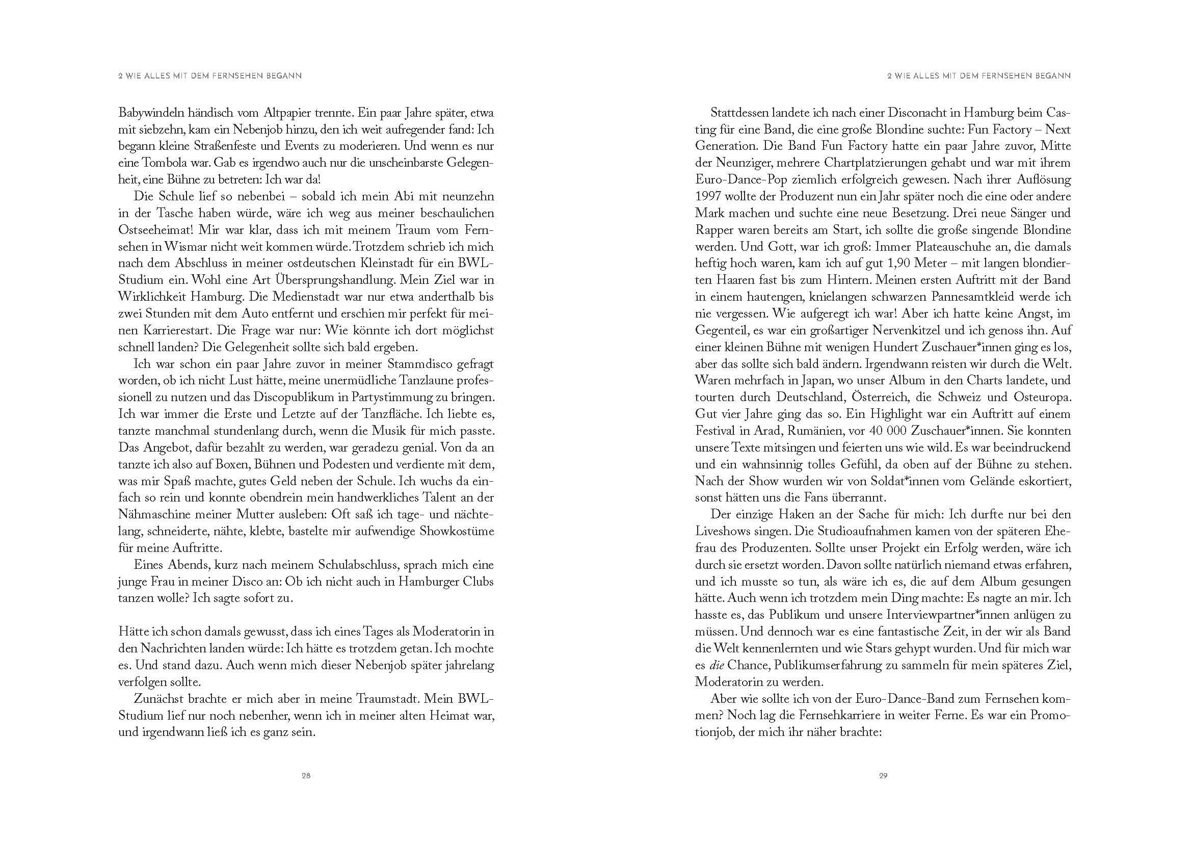 Beispielinhalt (Bild) Liebe Angst, Zeit, dass du gehst