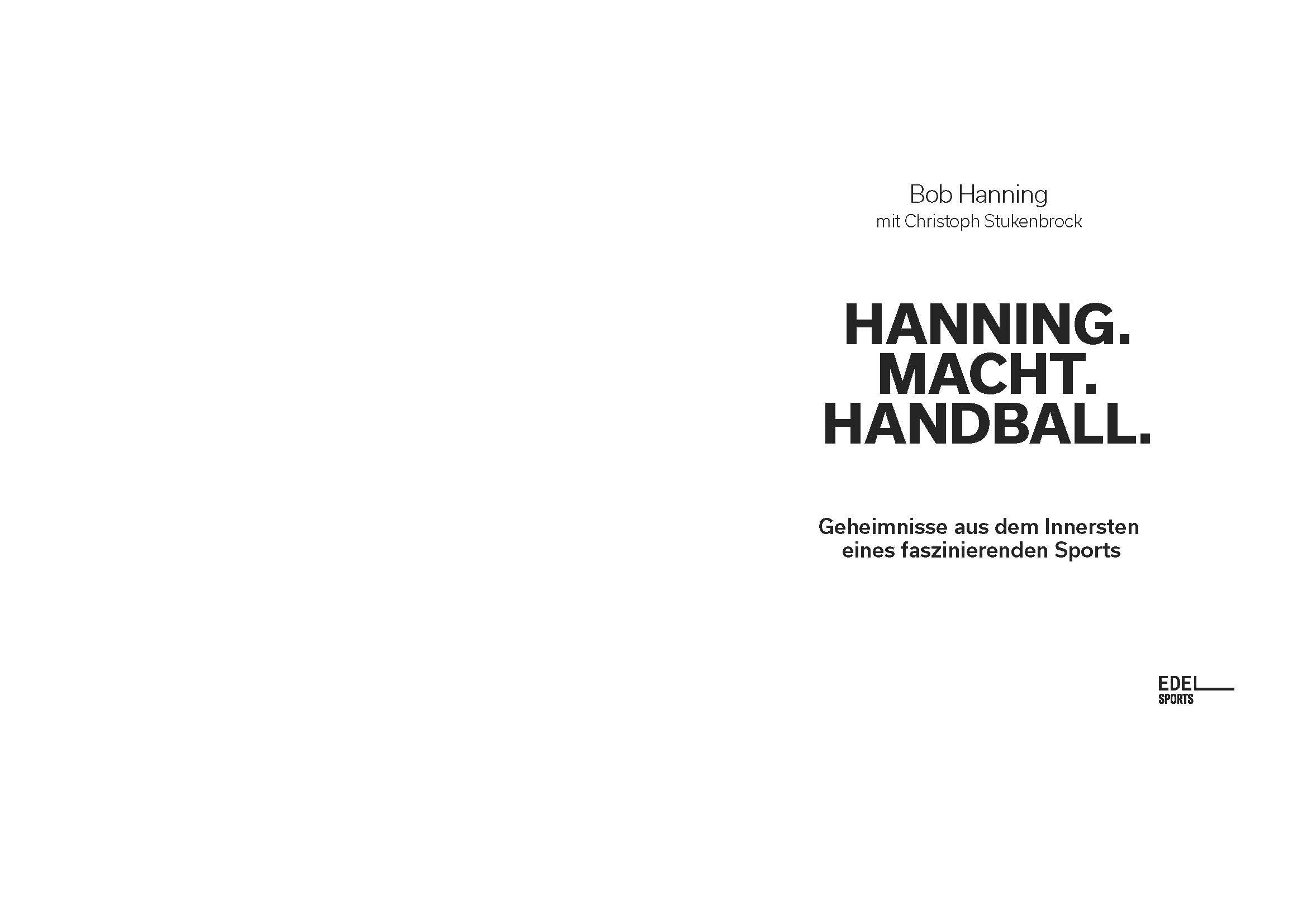 Beispielinhalt (Bild) Hanning. Macht. Handball.