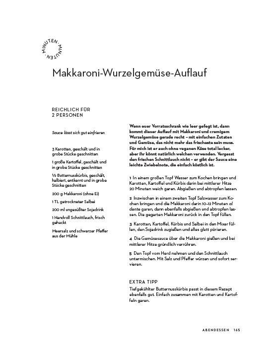 Beispielinhalt (Bild) Jeden Tag Vegan