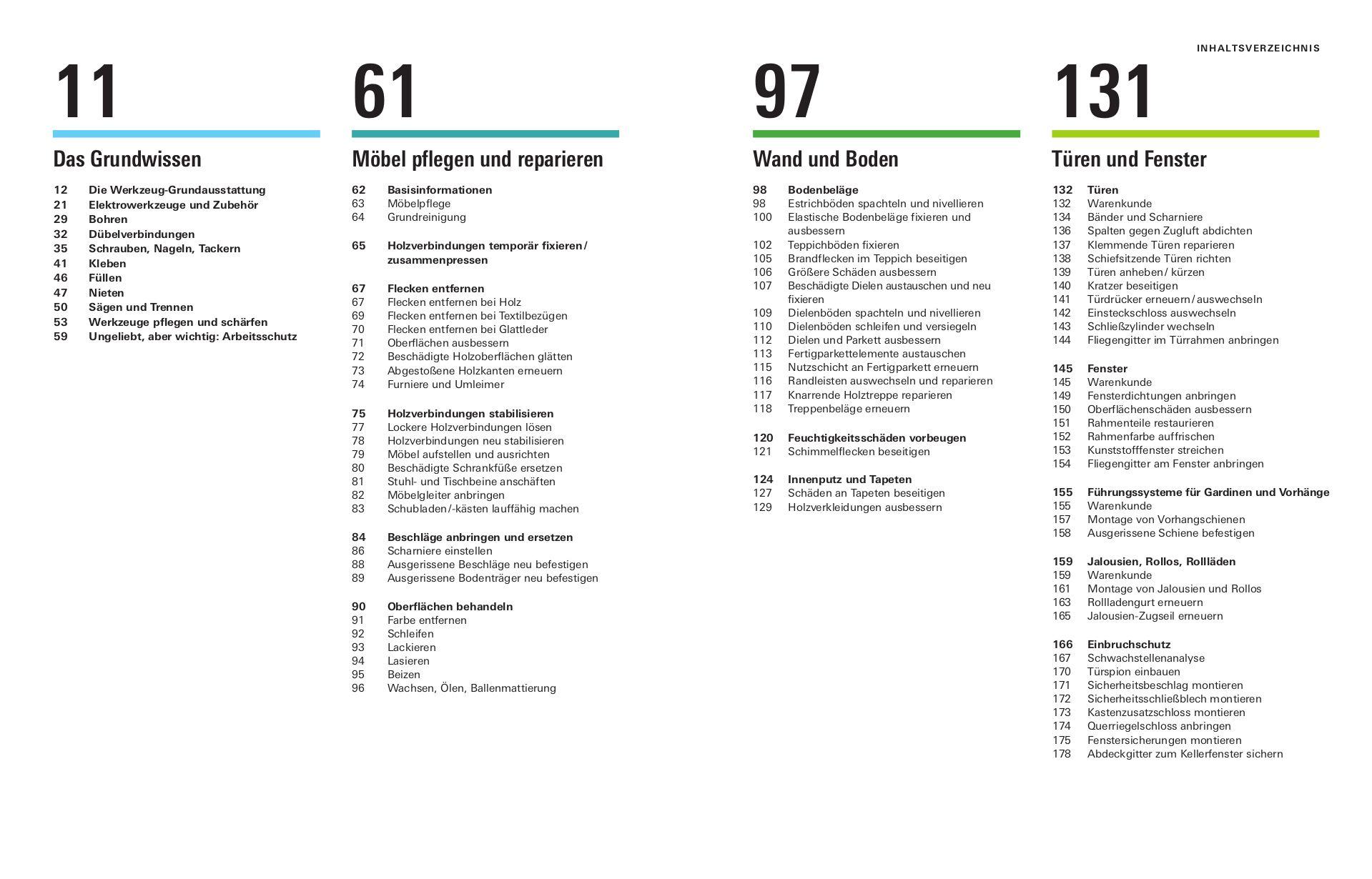Beispielinhalt (Bild) Reparaturen zu Hause