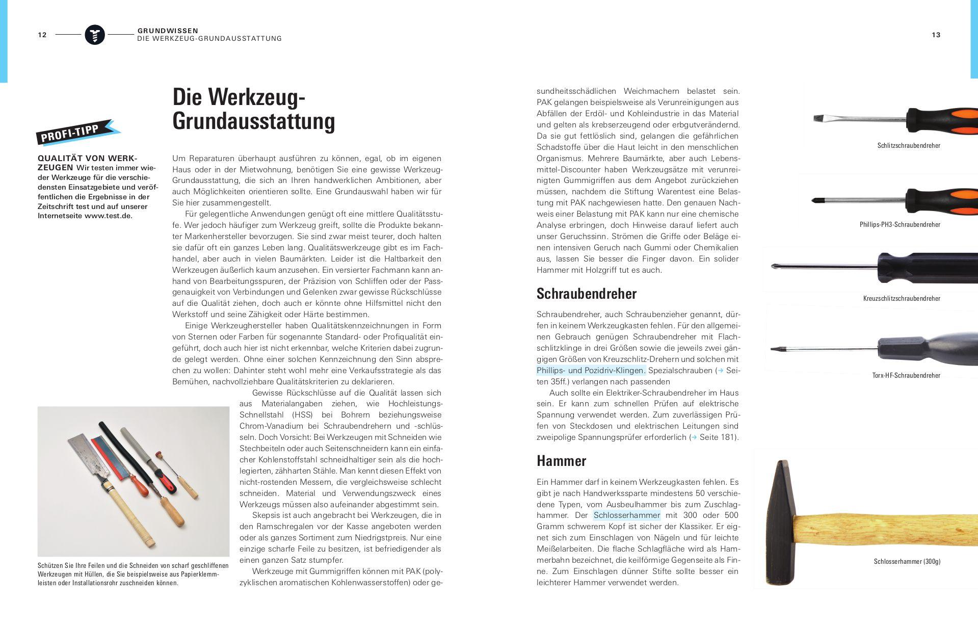 Beispielinhalt (Bild) Reparaturen zu Hause