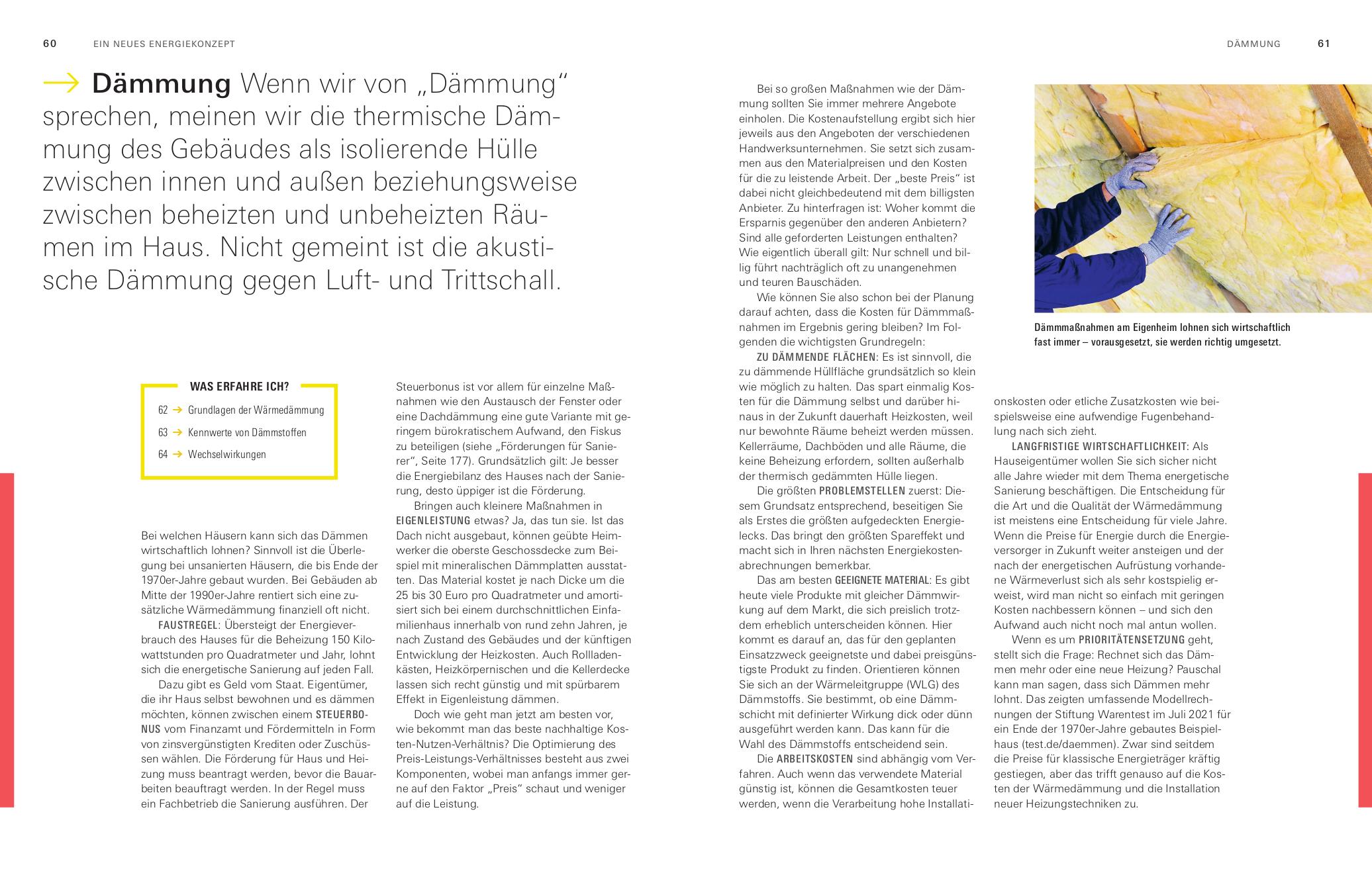 Beispielinhalt (Bild) Handbuch Energetische Sanierung