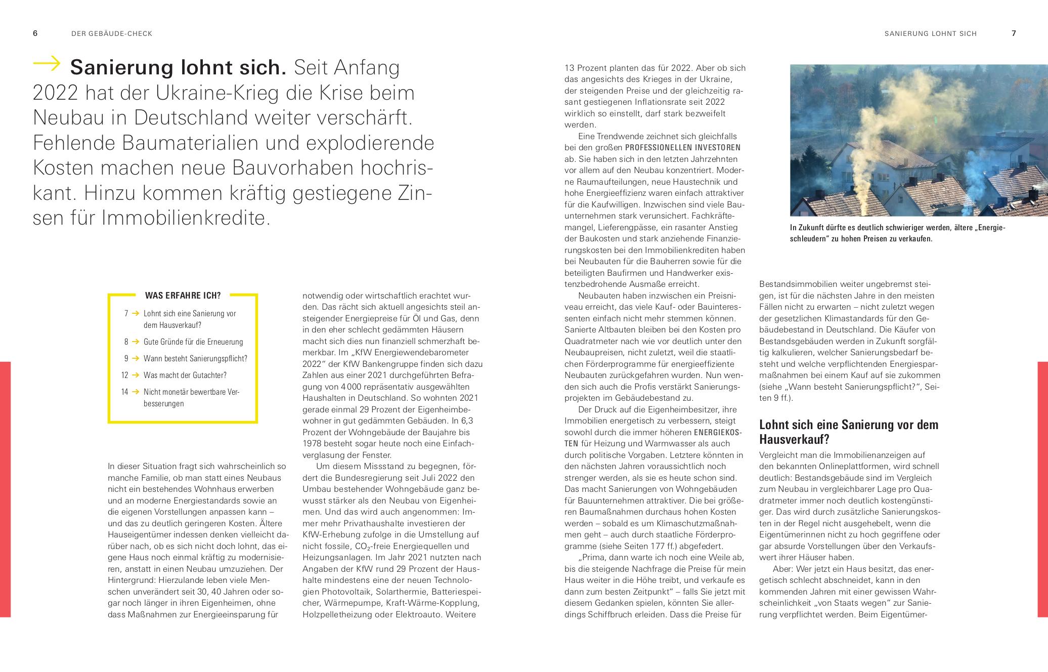 Beispielinhalt (Bild) Handbuch Energetische Sanierung
