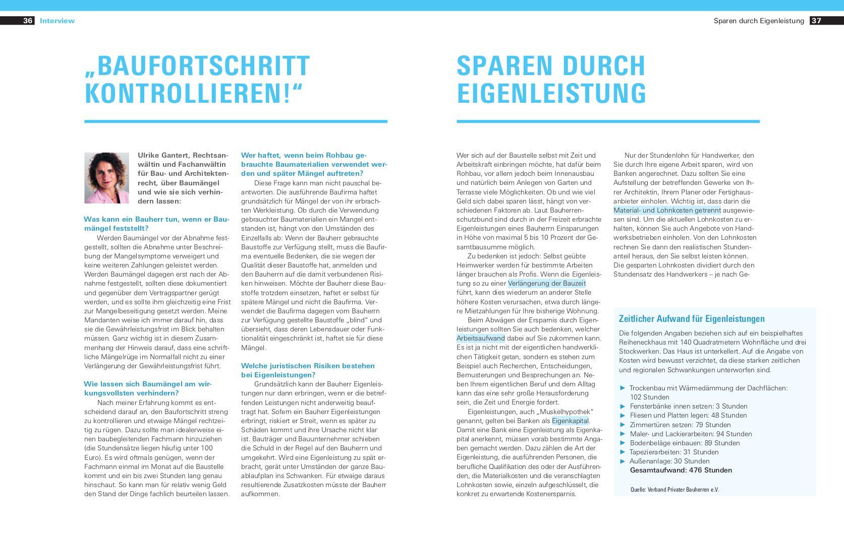 Beispielinhalt (Bild) Günstig bauen