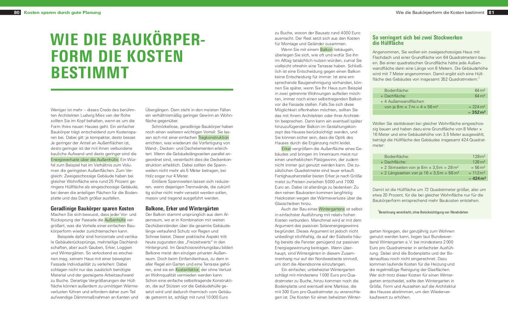 Beispielinhalt (Bild) Günstig bauen