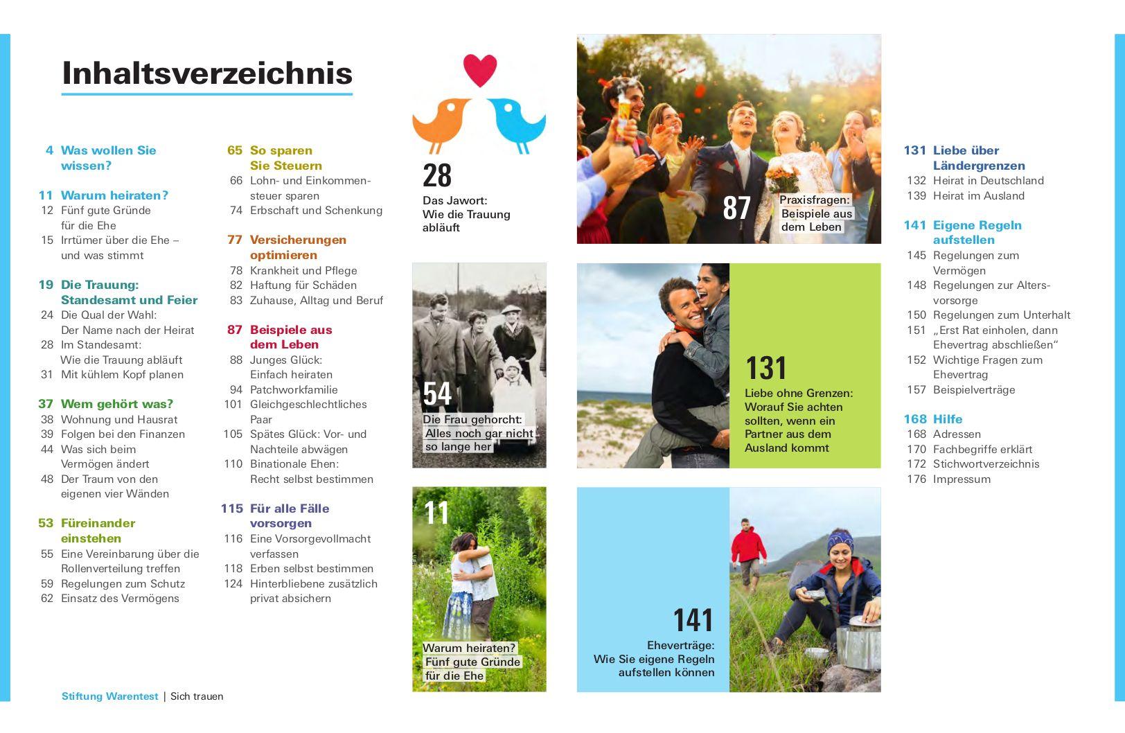 Beispielinhalt (Bild) Sich trauen