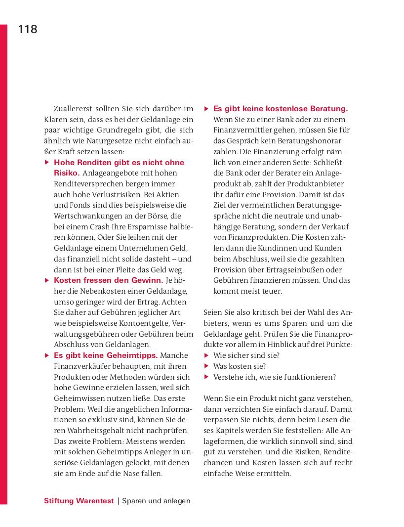 Beispielinhalt (Bild) Finanzplaner Berufseinsteiger
