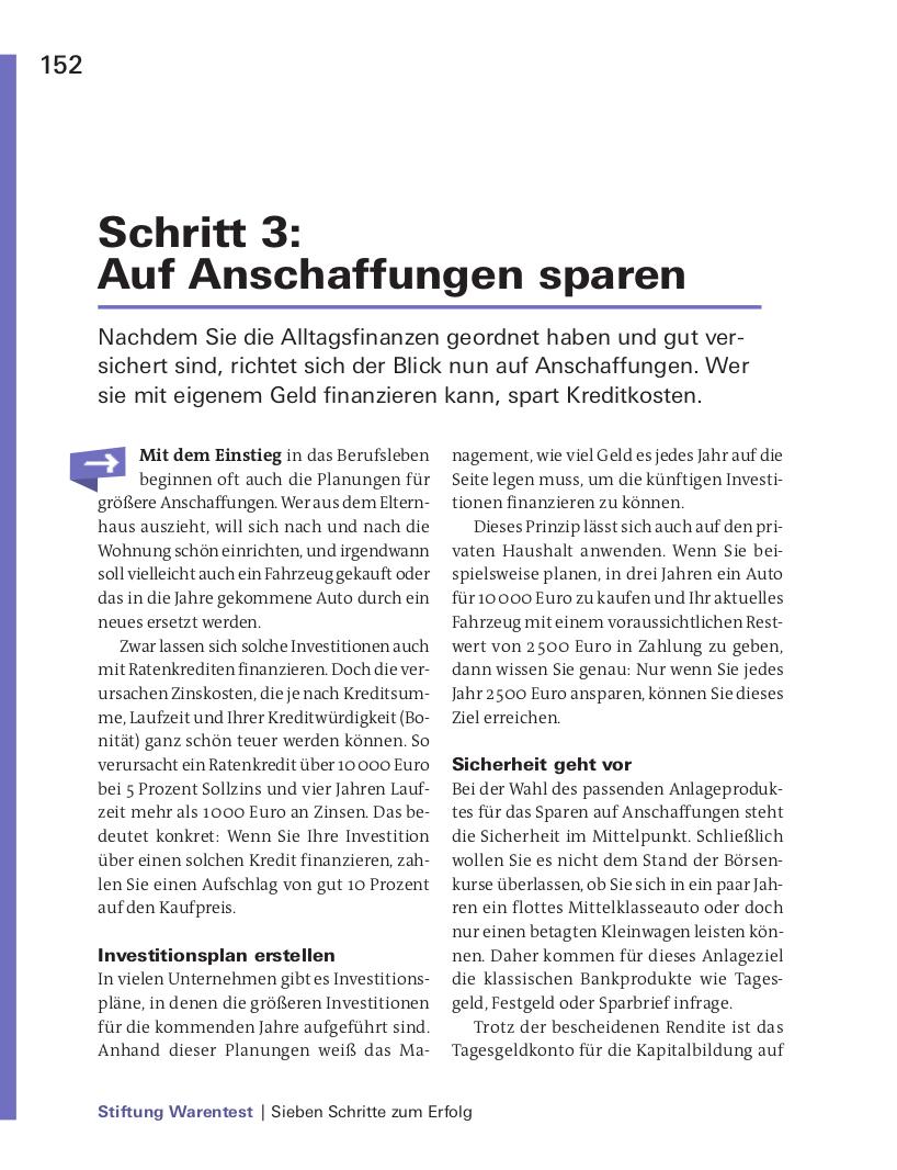 Beispielinhalt (Bild) Finanzplaner Berufseinsteiger