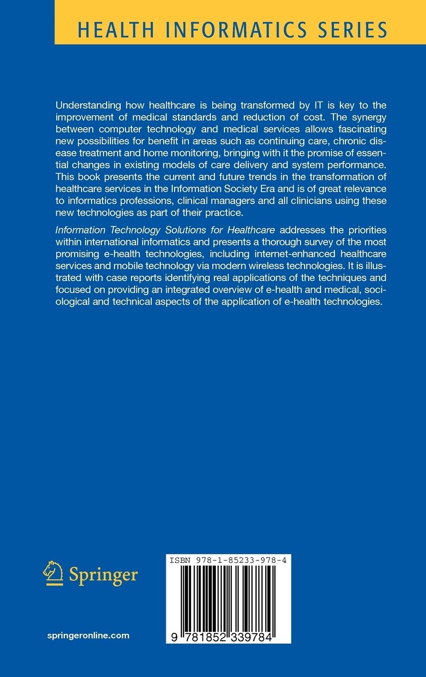 Rückseitencover Information Technology Solutions for Healthcare