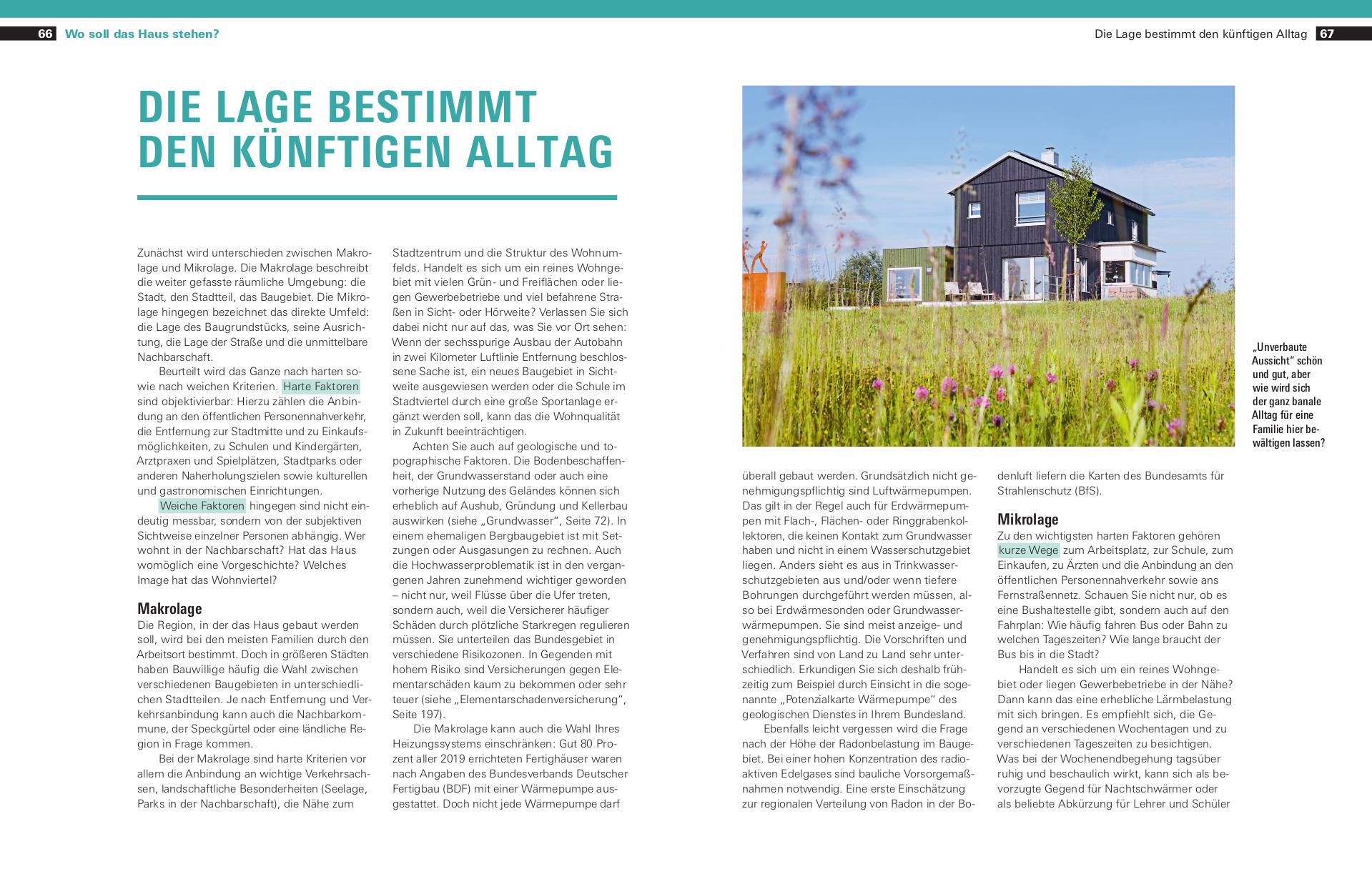 Beispielinhalt (Bild) Unser Fertighaus-Handbuch