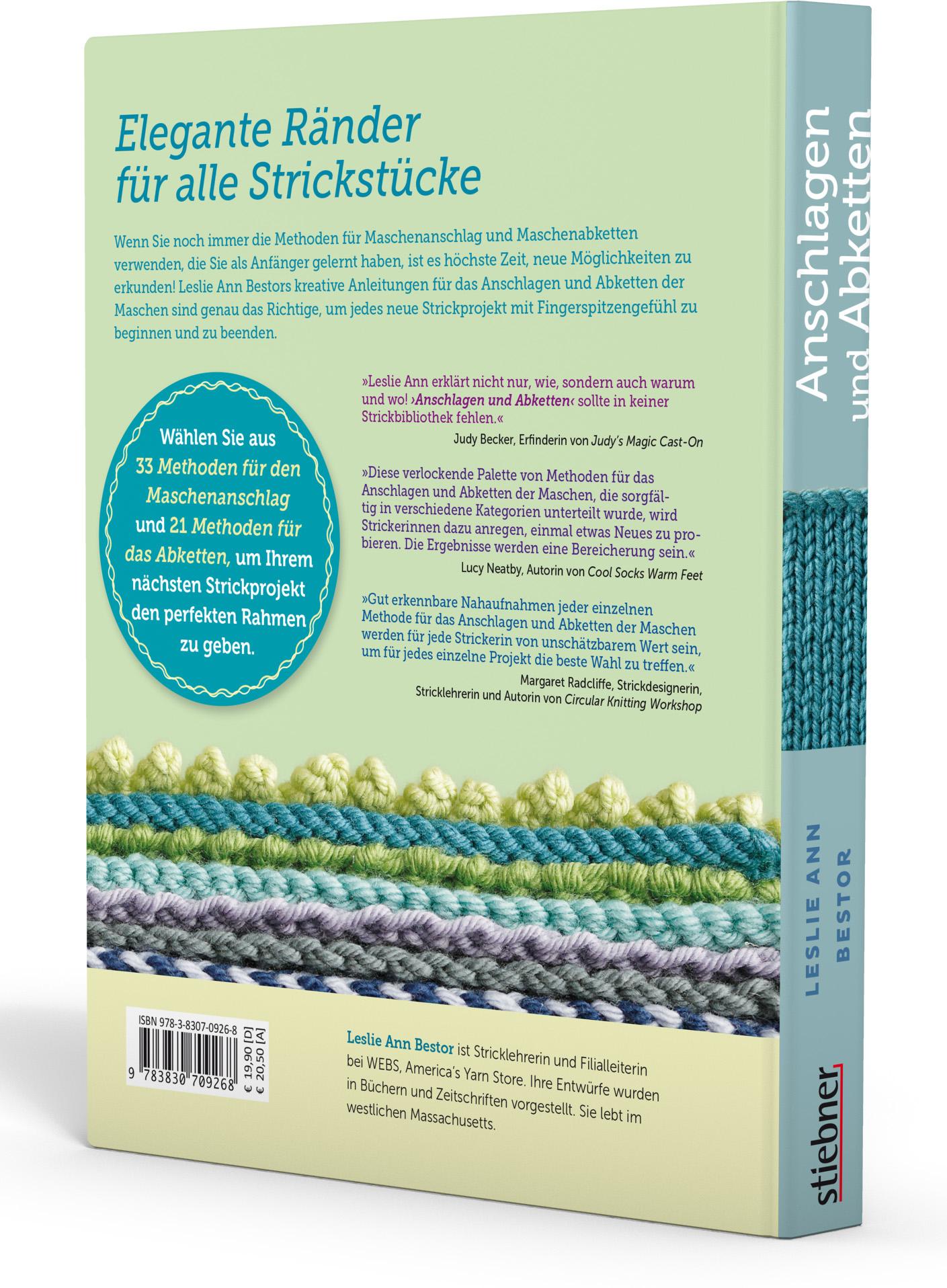 Rückseitencover Anschlagen und Abketten